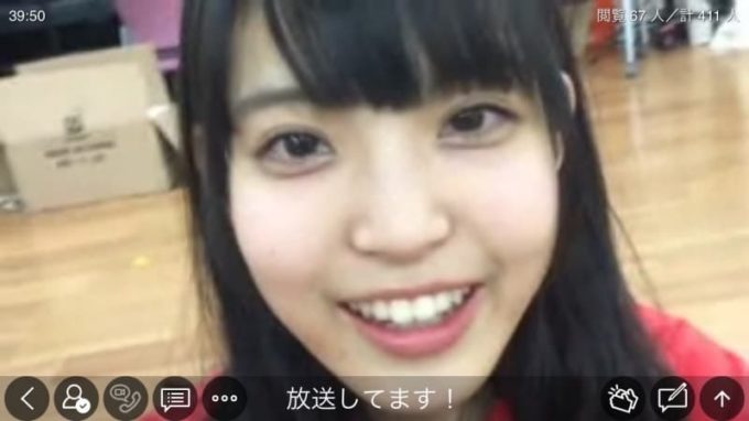 真野彩里愛 FES☆TIVE（フェスティブ）加入時のツイキャス