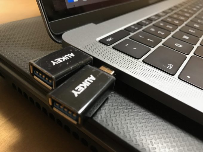 AUKEY USB Type C変換アダブタ2個セット